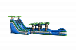 22ft Blue Crush Double Lane Water Slide + Slip and Slide