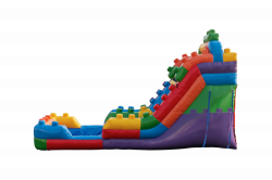 F725DDA0 1F14 424B B5E4 4F07206EF79C 1696198945 16ft Mega Blocks Single Lane Water Slide