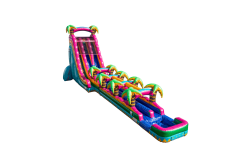 WN2707SP 27TealCrushDLSP Slip Slide HR 02 b573aa44 1e18 46db a891 1 1 29ft Teal Crush Dual Lane Water Slide *All Weekend*